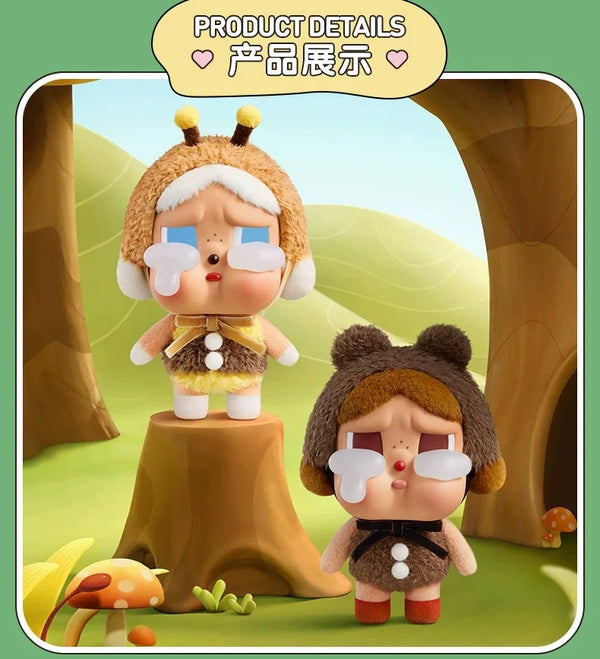 POPMART泡泡瑪特CRYBABY哭娃眼淚工廠系列搪膠臉毛絨盲盒潮流掛件(一盒6個)