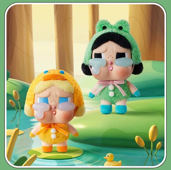 POPMART泡泡瑪特CRYBABY哭娃眼淚工廠系列搪膠臉毛絨盲盒潮流掛件(一盒6個)