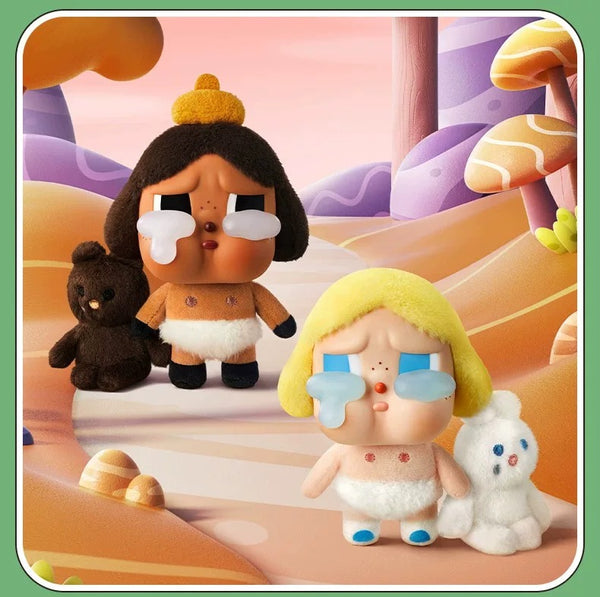 POPMART泡泡瑪特CRYBABY哭娃眼淚工廠系列搪膠臉毛絨盲盒潮流掛件(一盒6個)