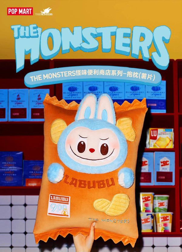 POPMART പൊപ്പോമാർട്ട് THE MONSTERS怪味便利店സീരീസ് കിടക്ക തലയണ (ചിപ്സ്) LABUBU
