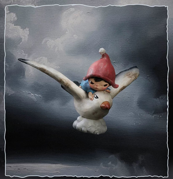 POPMART Pop Mart Hirono cloud figure trendy fashion toy bird gift ornaments