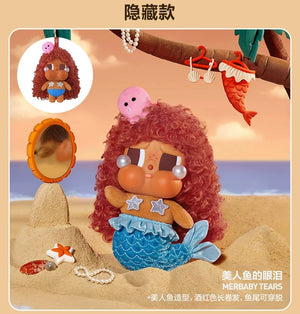 POPMART 泡泡瑪特 CRYBABY Vacation Mode On系列搪膠毛絨掛件確認款(美人魚的眼淚)