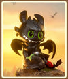 POPMART Labubu The Monsters How to Train Your Dragon---Black (opened box)