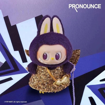 POPMART LABUBU x PRONOUNCE-WINGS OF FORTUNE vinyl plush elevator card