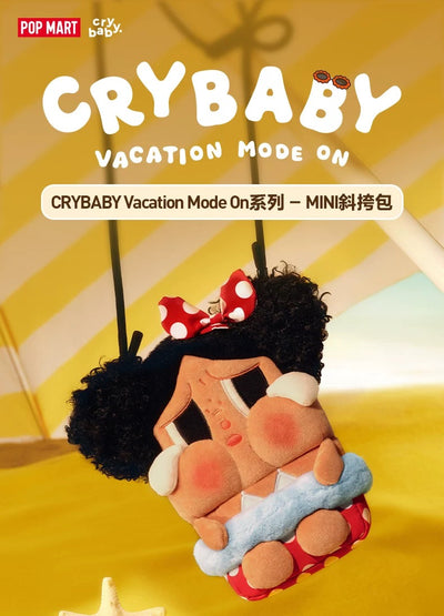 POPMART 泡泡瑪特 CRYBABY Vacation Mode On系列MINI斜挎包周邊