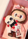 POPMART THE MONSTERS LABUBU Catch Me If You Like Me Valentine's Day Vinyl Doll Limited Gift Box - Pink and White Striped Different Colors