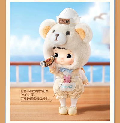 POPMART HACIPUPU Captain Bear Action Figure BJD