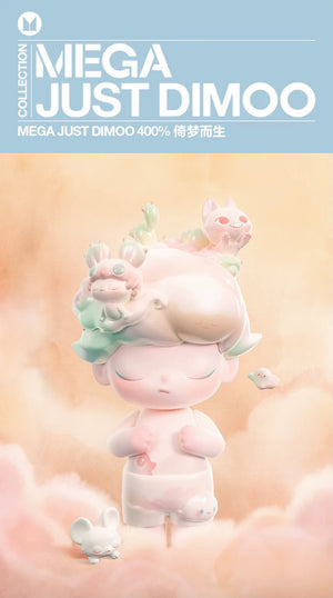 POPMART 泡泡瑪特 MEGA JUST DIMOO 400% 倚夢而生潮流擺件禮物
