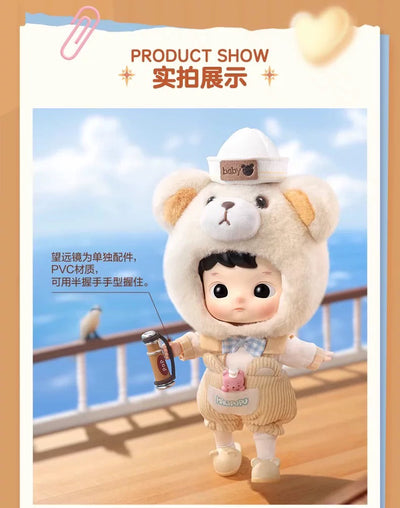 POPMART HACIPUPU Captain Bear Action Figure BJD