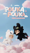 52TOYS Poka Poka Toothless How to Train Your Dragon Vinyl Plush Pendant Trendy Toy Gift Ornaments (White + Black)