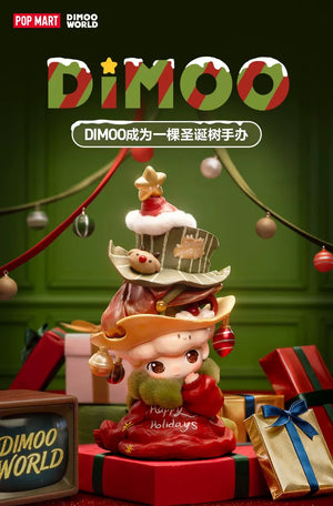 POPMART 泡泡瑪特 DIMOO成為一棵聖誕樹手辦吊卡擺件禮物