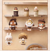POPMART Bubble Mart Coffee Factory Plush Pendant Blind Box Doll Trendy Toy (Set of 4)