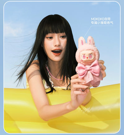 POPMART Labubu MOKOKO shows off its summer vinyl plush trendy toy figures