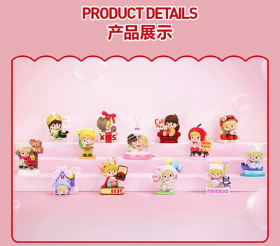 POPMART Pop Mart Little Sweet Beans Love Language Series Figure Blind Box Trendy Fashion Gift (12 pieces per box)