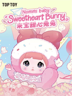 TOPTOY Nommi Sweetheart Bunny Series Plush Blind Box Cute Desktop Doll (Set of 8)