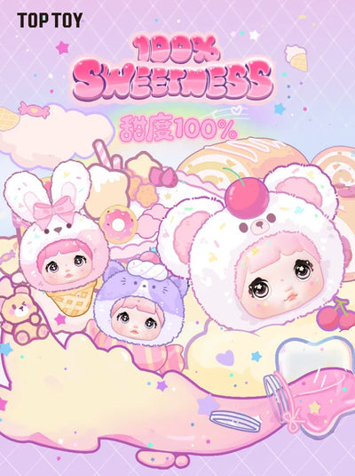 TOPTOY Nommi 糯米兒甜度100%系列毛絨盲盒可愛桌面擺件娃娃禮物 (一套9隻)